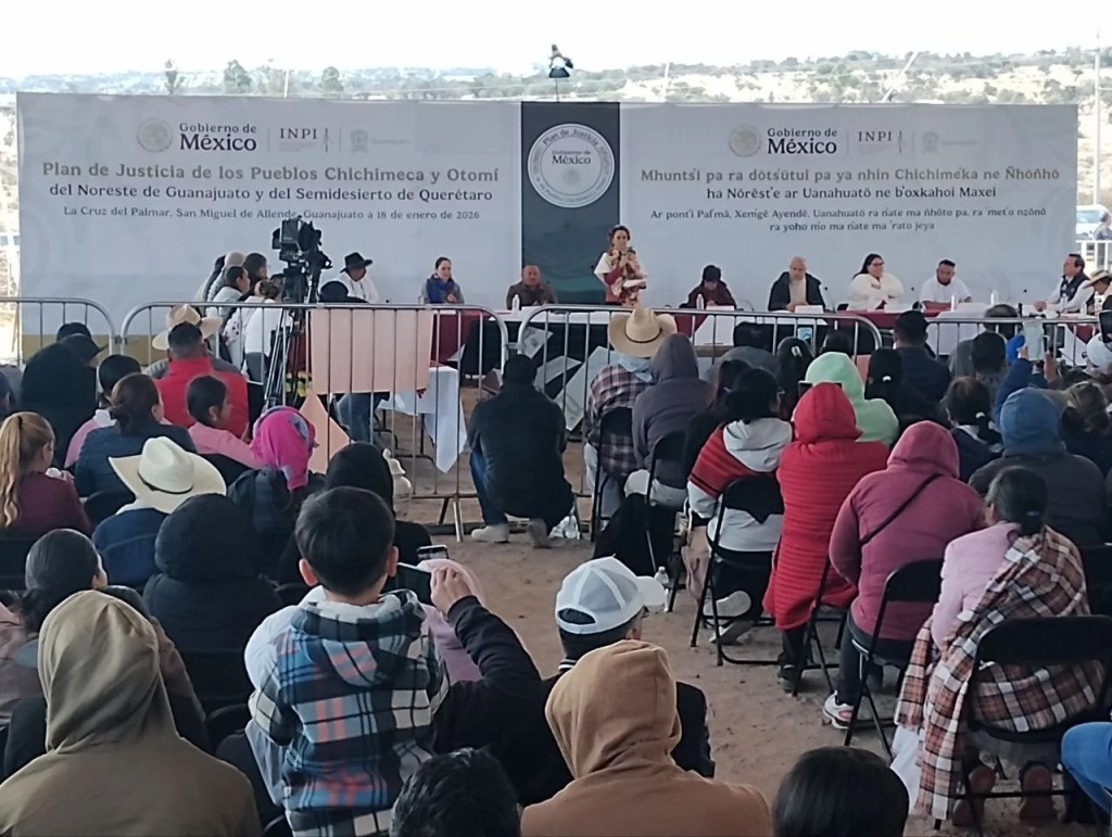 RAÍCES QUE HABLAN:C. SHEINBAUM SE REÚNE CON PUEBLOS CHICHIMECAS Y OTOMÍES EN GUANAJUATO Y QUERÉTARO